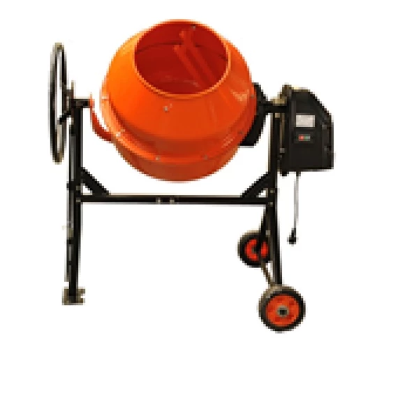 Betonkeverő 180l Öntöttvas fogaskerék és  fogaskoszorú  Egyfázisú motor 220-230 V, 50  Hz  Keverődob fordulatszám  26.6/min  Keverődob 180L  TIPUS 74550CE  Teljesítmény: 1000 W  Súly: 57 kg   EAN-2010111581143