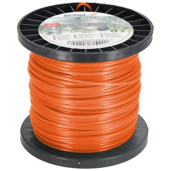 Négyzetes, csavart vágózsinór, csendes, GARDEN DEDRA 80Z40702S, tekercsen 4,0 mm x 70 m