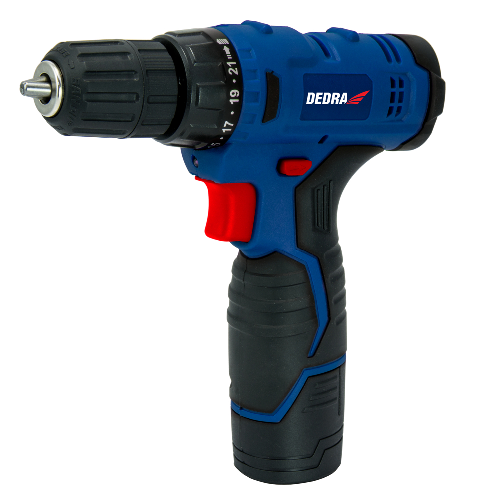 Akkumulátoros fúró csavarozó  12V, 1,5Ah, 3-5h, 0-650rpm  DED7874