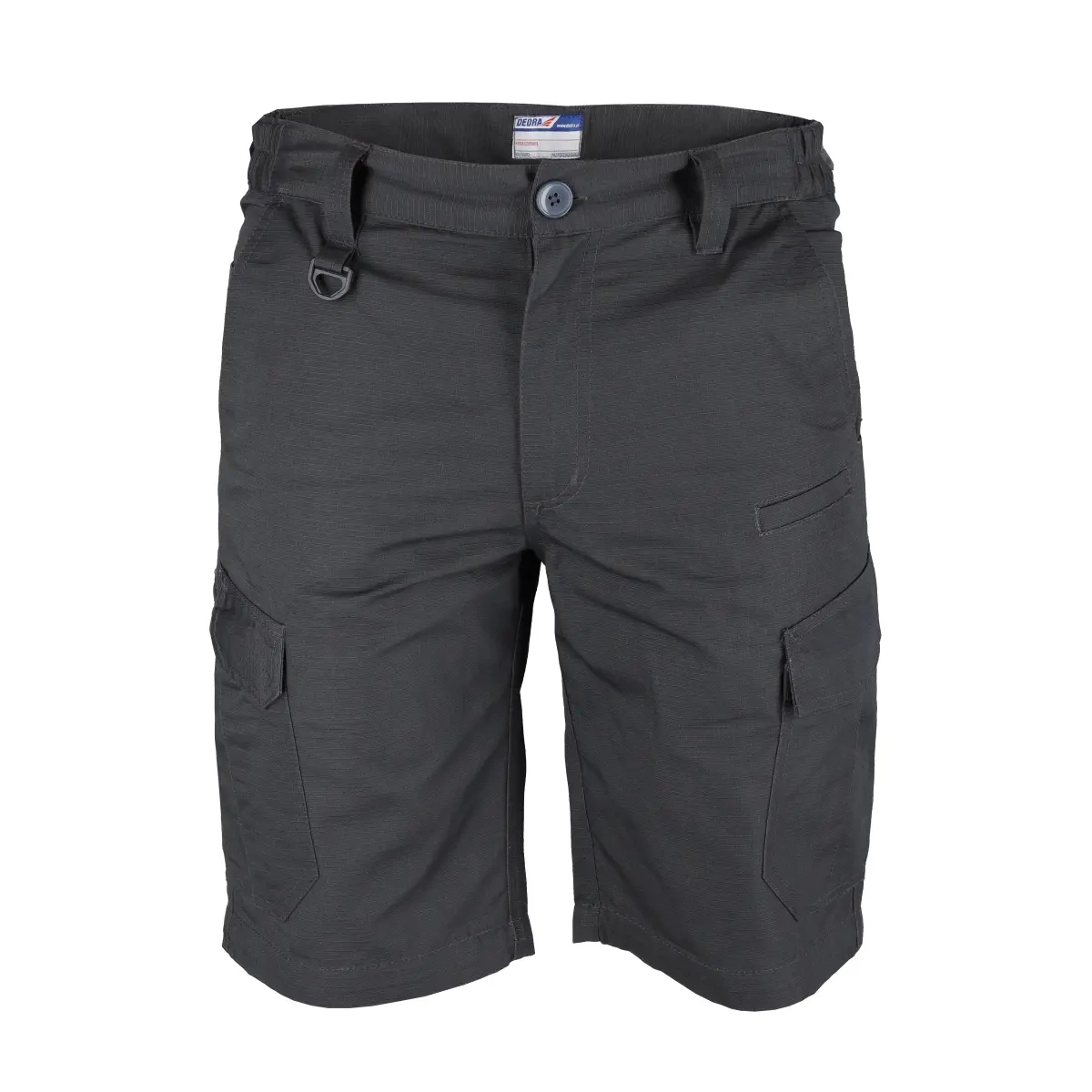 Munkás rövidnadrág, rövid munkásnadrág, DEDRA BH31BST-S, rip-stop + spandex, méret S, súly 220g/m2, szürke