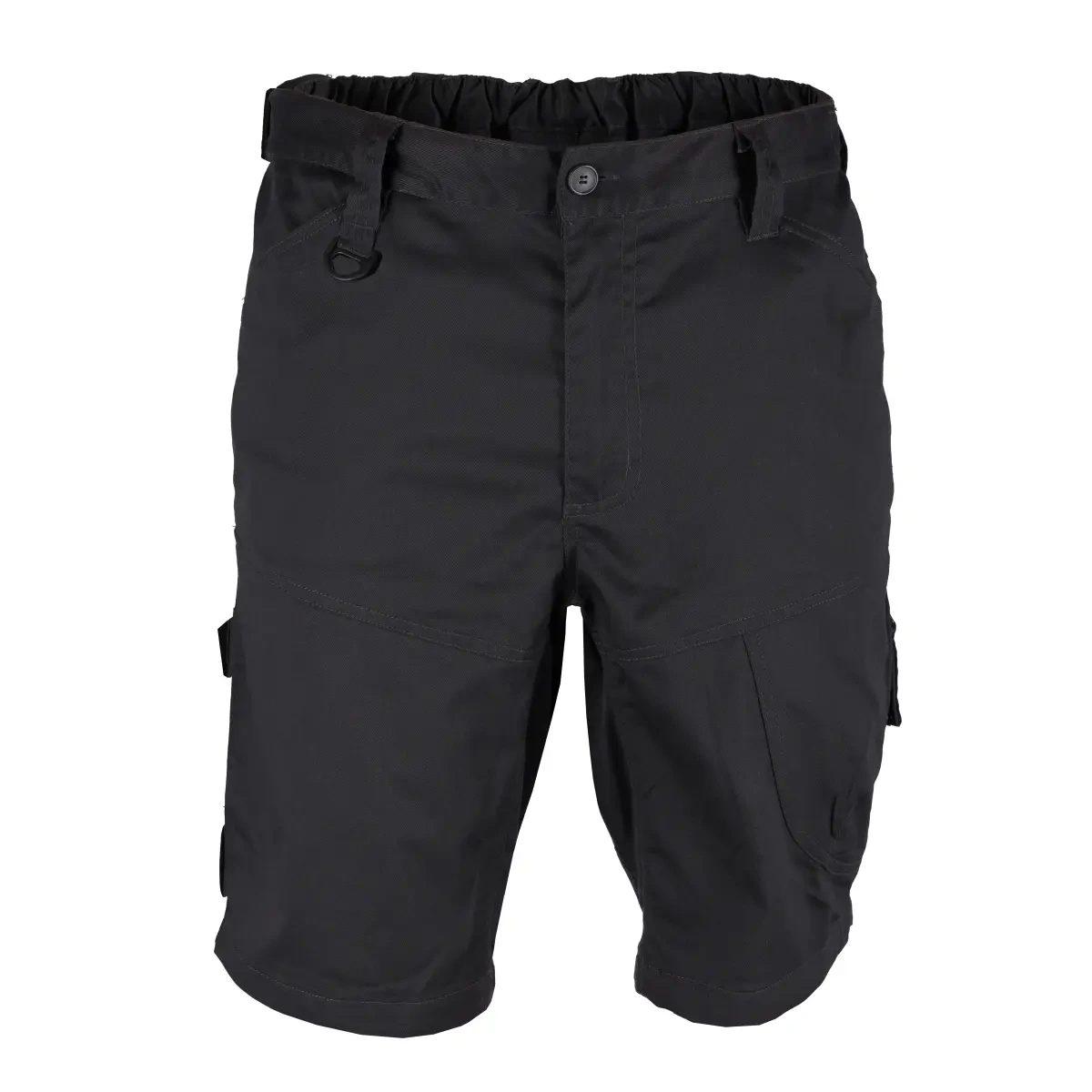 Munka rövidnadrág spandexszal, rövid munkanadrág, DEDRA BH33ST-L, L méret, 220 g/m2 tömegű, szürke