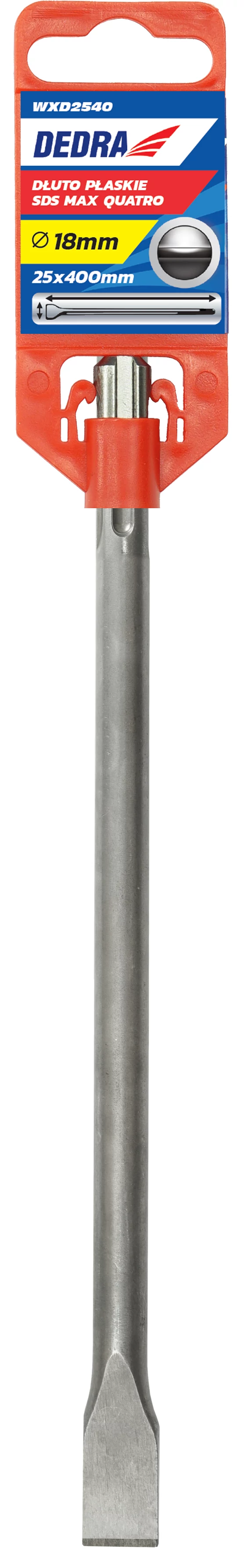 Lapos véső SDS MAX 80x18x400mm